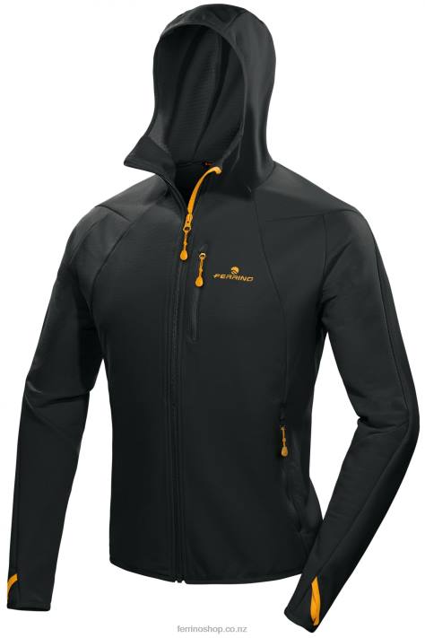 Men Black Ferrino ROZES JACKET MAN BLACK X44X155