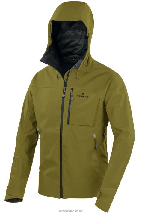 Men Moss Green Ferrino VALDEZ JACKET S MAN MOSS GREEN X44X137