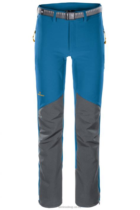 Men Bright Blue Ferrino GRAN ZEBRU PANTS UNISEX BRIGHT BLUE X44X272