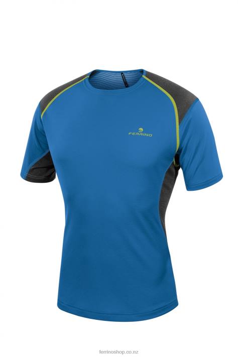 Men Bright Blue Ferrino OLLOMONT T-SHIRT MAN BRIGHT BLUE X44X169