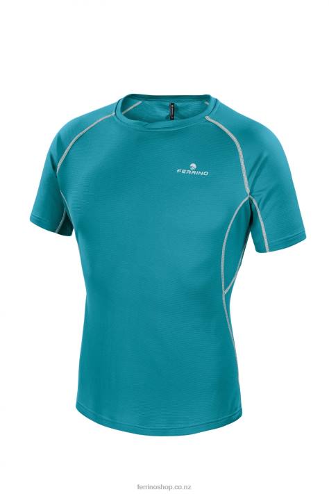 Men Coral Blue Ferrino JASPER T-SHIRT MAN CORAL BLUE X44X182