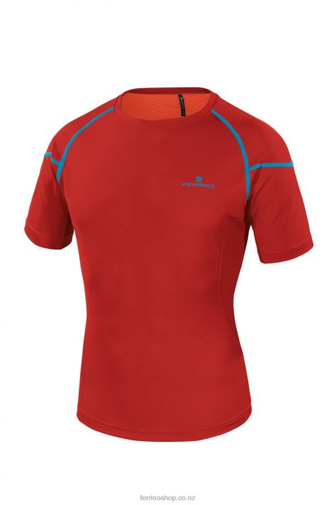 Men Dark Red Ferrino KASAI T-SHIRT MAN DARK RED X44X174