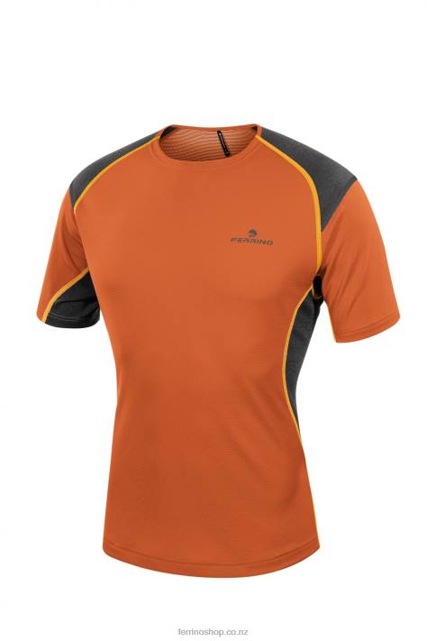 Men Warm Orange Ferrino OLLOMONT T-SHIRT MAN WARM ORANGE X44X170