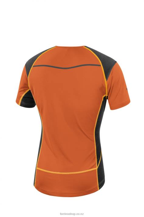 Men Warm Orange Ferrino OLLOMONT T-SHIRT MAN WARM ORANGE X44X170