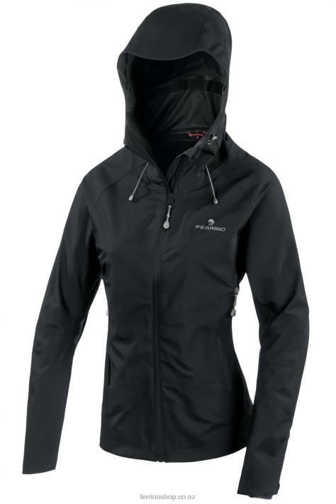 Women Black Ferrino VALDEZ JACKET S WOMAN BLACK X44X297