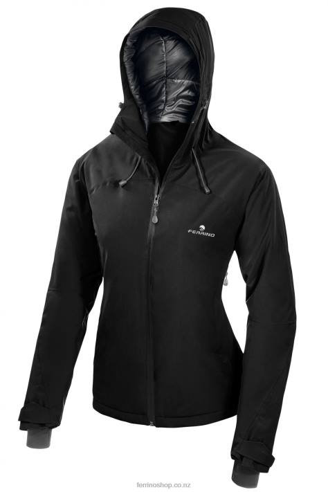 Women Black Ferrino YENISEI JACKET WOMAN BLACK X44X357