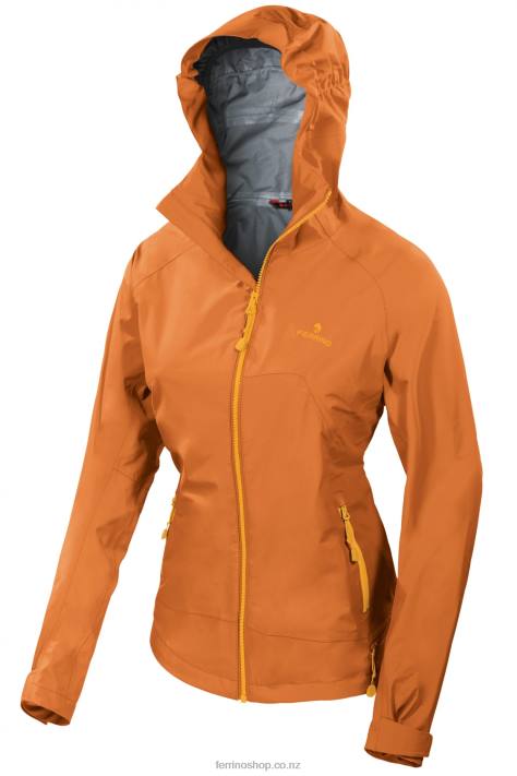 Women Dark Orange Ferrino ACADIA JKT WOMAN DARK ORANGE X44X292