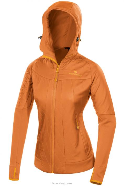 Women Dark Orange Ferrino MULHACEN JACKET WOMAN DARK ORANGE X44X359