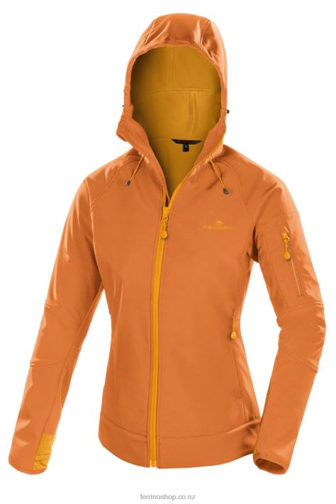Women Dark Orange Ferrino TOBOL JACKET WOMAN DARK ORANGE X44X299