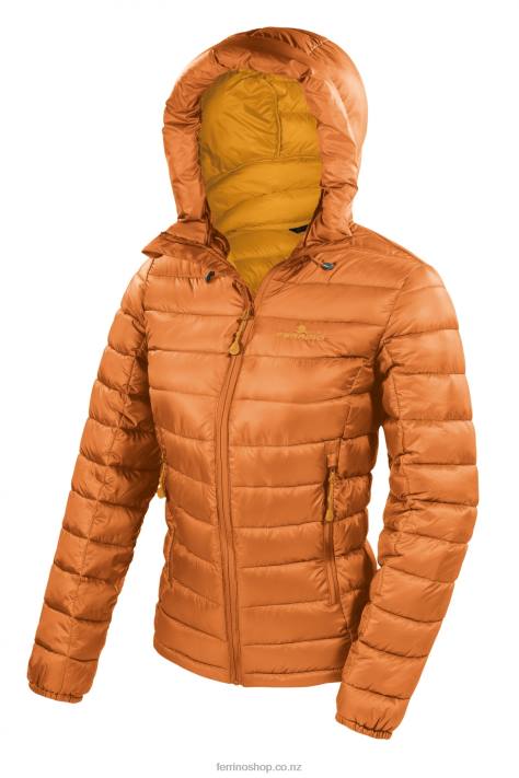 Women Dark Orange Ferrino VIEDMA JACKET WOMAN DARK ORANGE X44X305