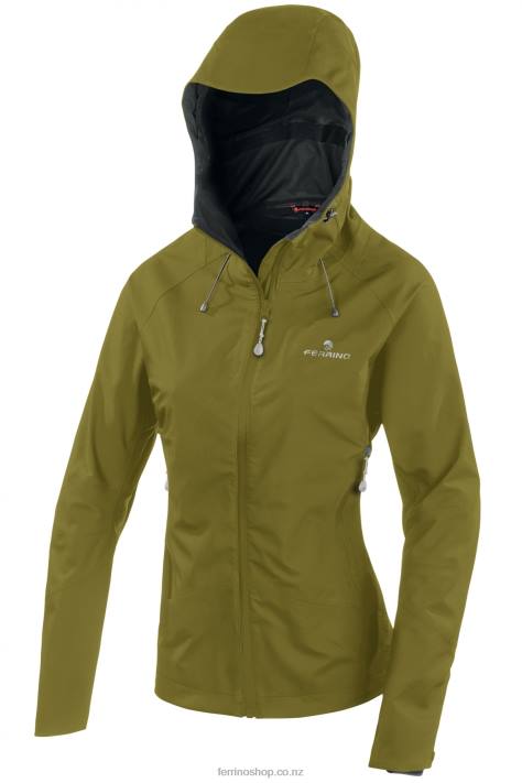 Women Moss Green Ferrino VALDEZ JACKET S WOMAN MOSS GREEN X44X296