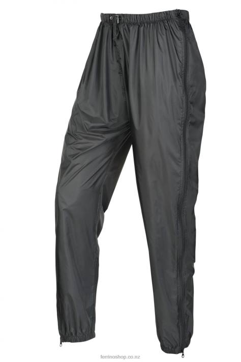 Women Black Ferrino ZIP MOTION PANTS BLACK X44X220
