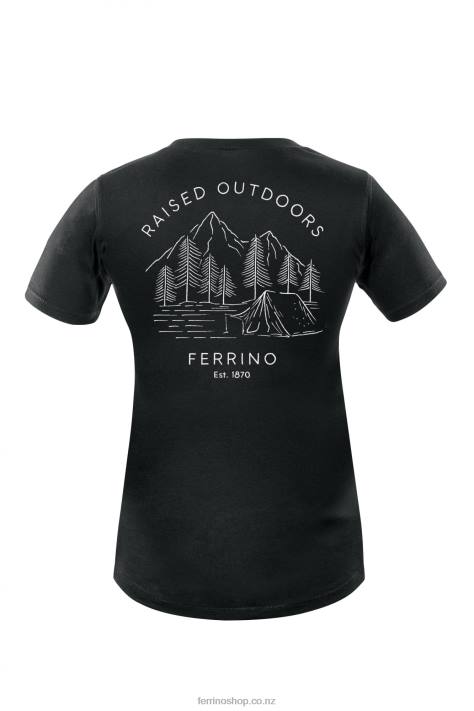 Women Black Ferrino RETRO T WOMAN BLACK X44X333