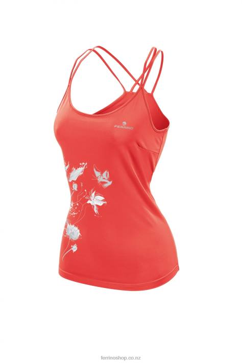Women Coral Red Ferrino KENAI TANK WOMAN CORAL RED X44X330