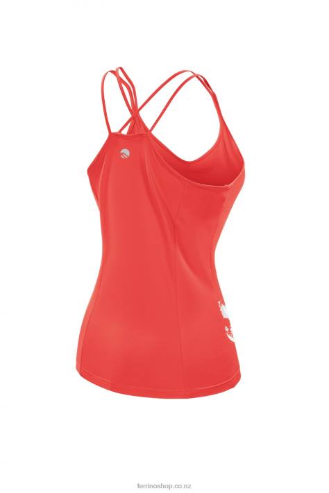 Women Coral Red Ferrino KENAI TANK WOMAN CORAL RED X44X330