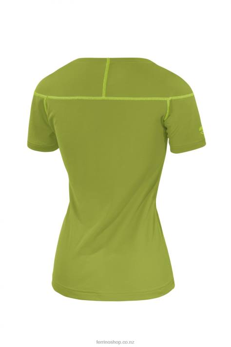 Women Sage Green Ferrino KASAI T-SHIRT WOMAN SAGE GREEN X44X323