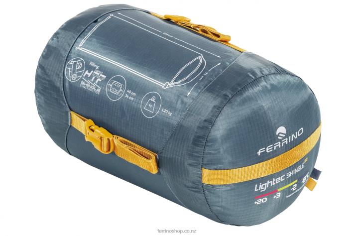 Unisex Zip Right Blue Ferrino SLEEPINGBAG LIGHTECH SHINGLE SQ ZIP RIGHT BLUE X44X378