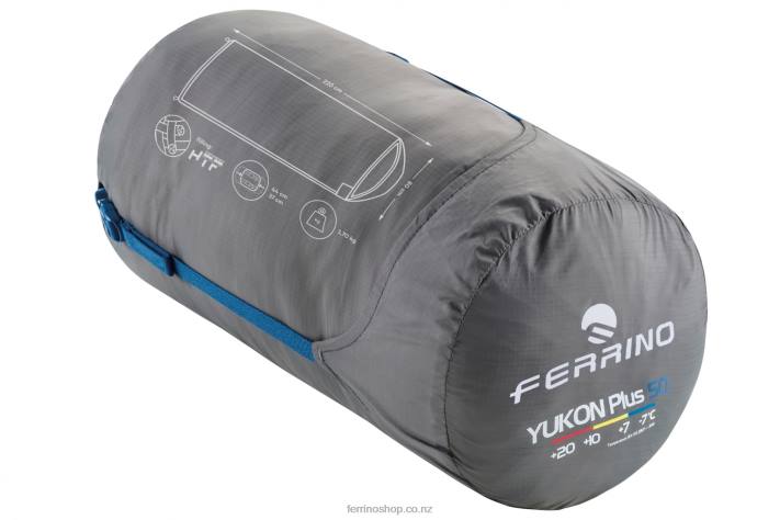 Unisex Zip Right Blue Ferrino SLEEPINGBAG YUKON PLUS SQ ZIP RIGHT BLUE X44X395