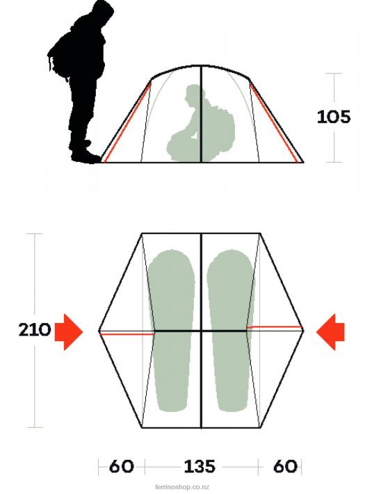 UnisexFerrino GRIT 2 TENT X44X458
