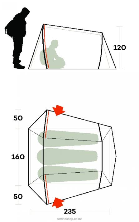 UnisexFerrino LIGHTENT 3 PRO TENT X44X464