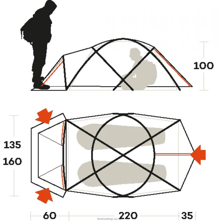 UnisexFerrino SNOWBOUND 2 TENT X44X443