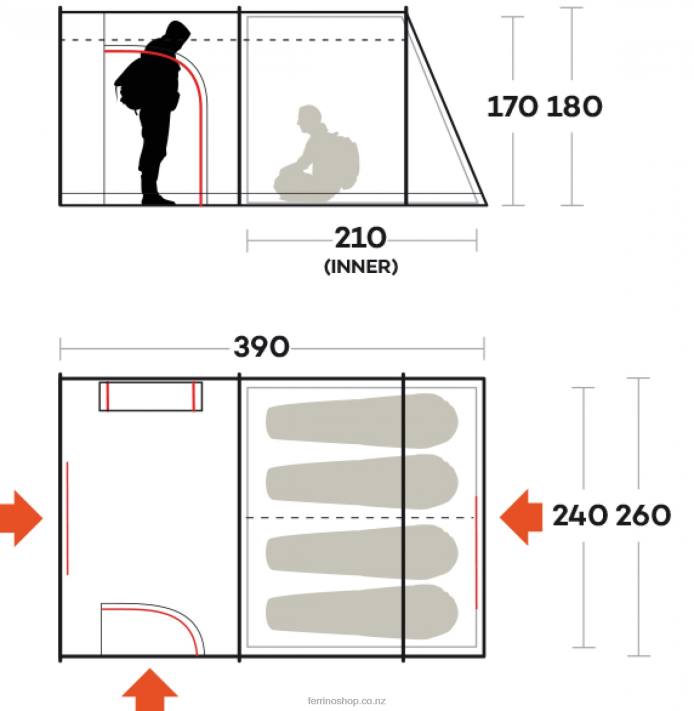 UnisexFerrino TENT FENIX 4 X44X493