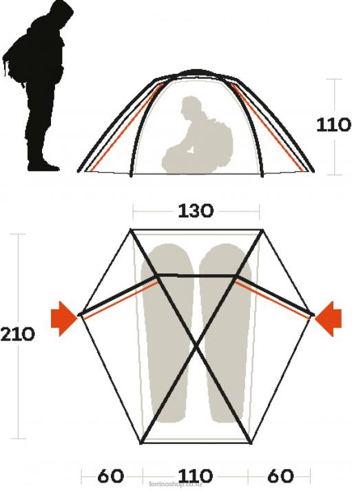 UnisexFerrino TENT FORCE 2 X44X474