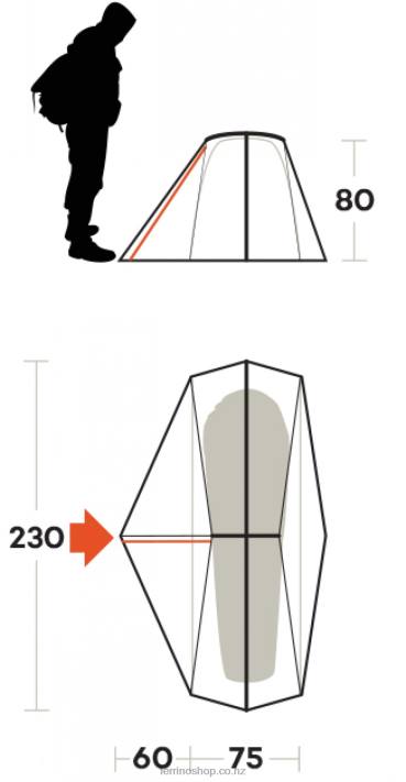 UnisexFerrino TENT GRIT 1 FR X44X457