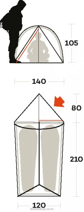 UnisexFerrino TENT MANASLU 2 X44X453