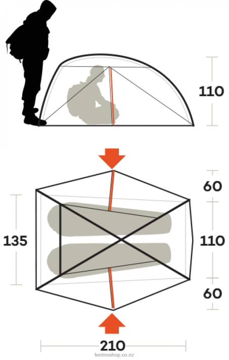 UnisexFerrino TENT NEMESI 2 PRO X44X470