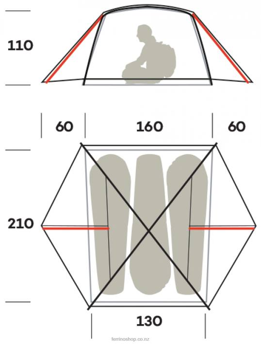 UnisexFerrino TENT NEMESI 3 PRO FR X44X471