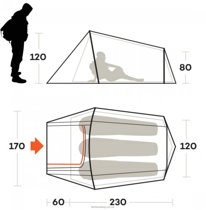 UnisexFerrino TENT SLING 3 X44X482